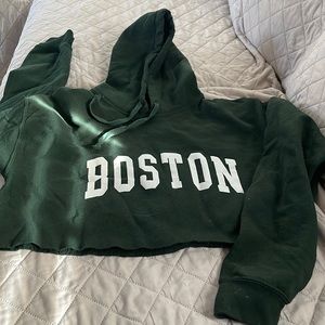 Brandy Melville Boston cropped hoodie
